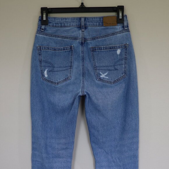 AMERICAN EAGLE AEO Size 0 Regular Light Wash Mom Jeans - Picture 10 of 10